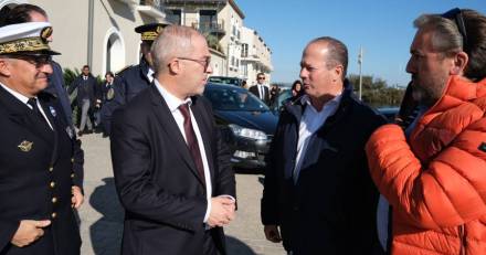 Europe - Le ministre de la Mer Fabrice LOHER de passage à Loupian et  Marseillan