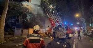 Montpellier - INCENDIE - La vidéo de l'incendie de l'Eglise des Saints-François à Montpellier : Le feu ne progresse plus